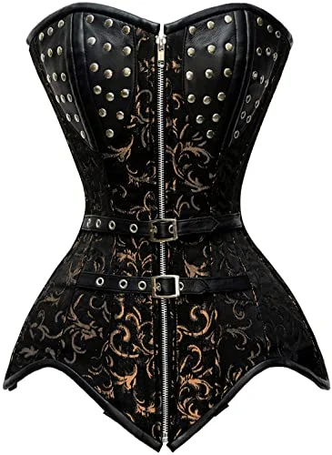 Laronde Brocade Steel Boned Overbust Corset