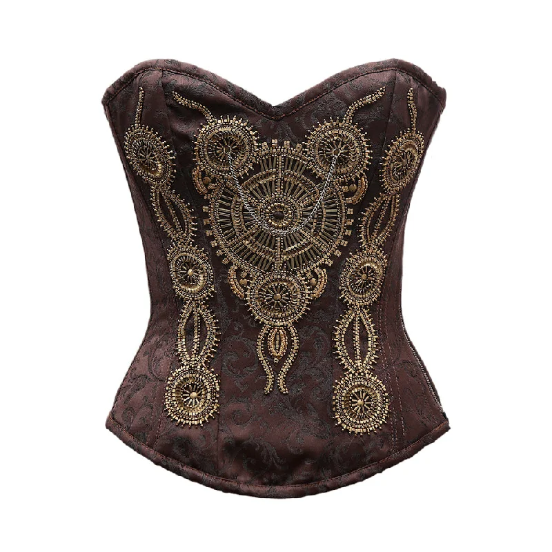 Pery Steampunk Embroidery Overbust Corset