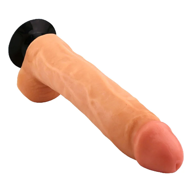 10" Vibrating Dildo - Light