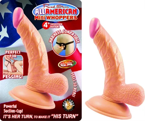 Mini Whoppers 4-Inch Curved Fun Dong for Playful Adventures