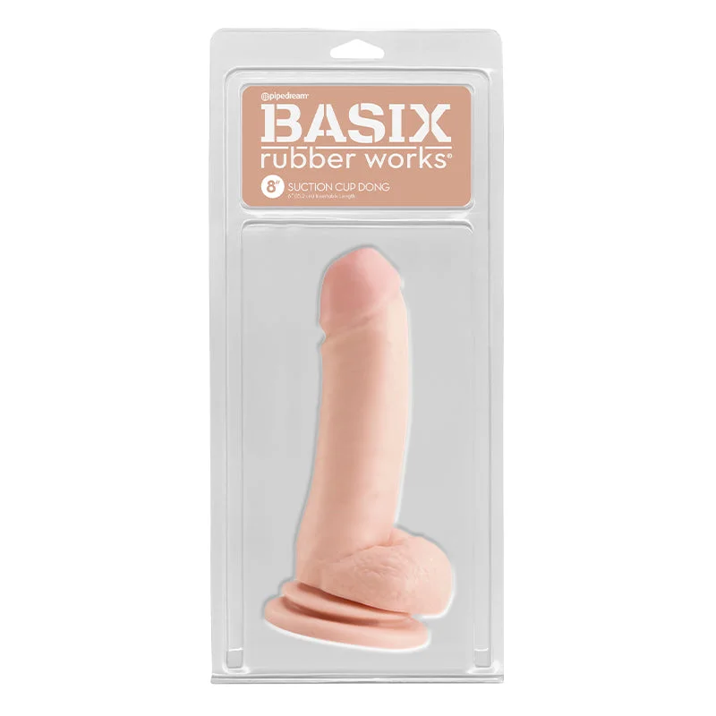 Basix 8 Suction Cup Dong Flesh