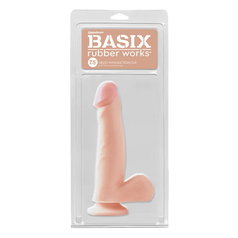 Basix Rubber Works - 7.5in. Dong With Suction Cup