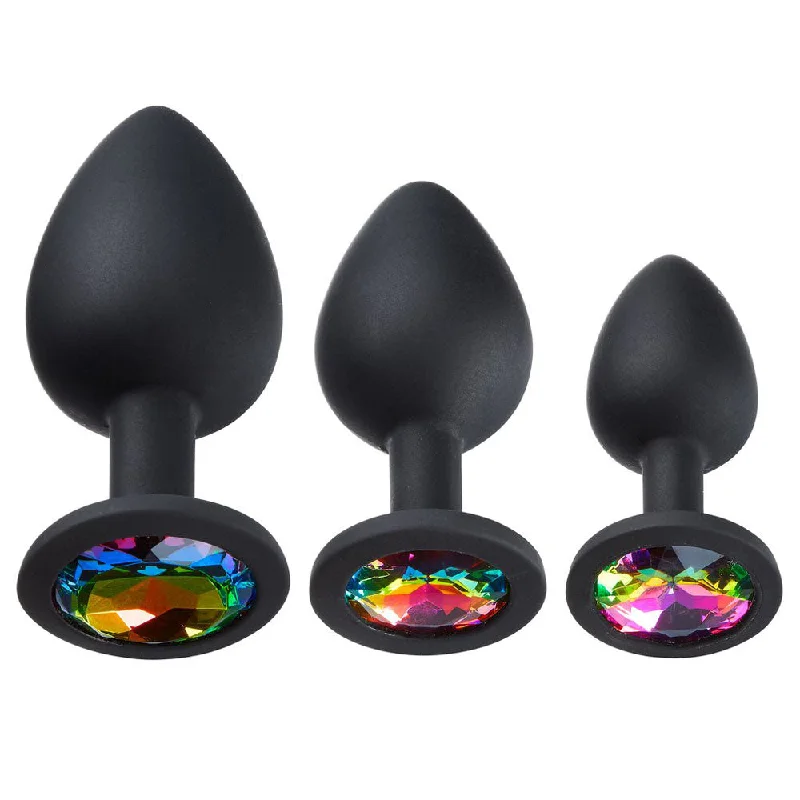 Sparkly Gem Silicone Anal Plug for Beginners