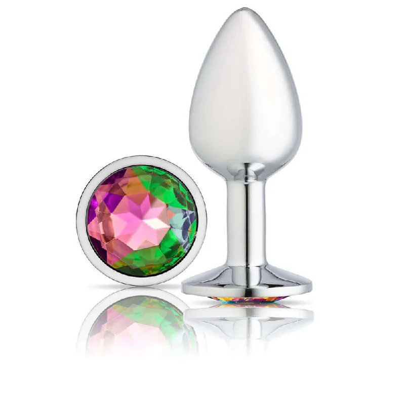 Cloud 9 Novelties Gems Silver Chromed Anal Plug - Small