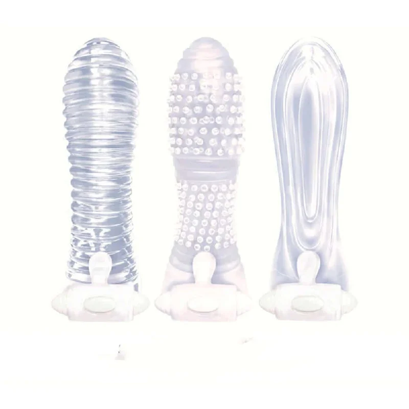 Icon Brands - Vibrating Sextenders 3-Pack - Clear