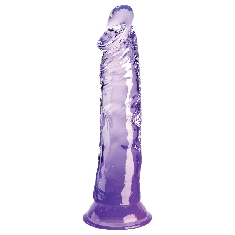 King Cock Clear 8 Inch - Purple