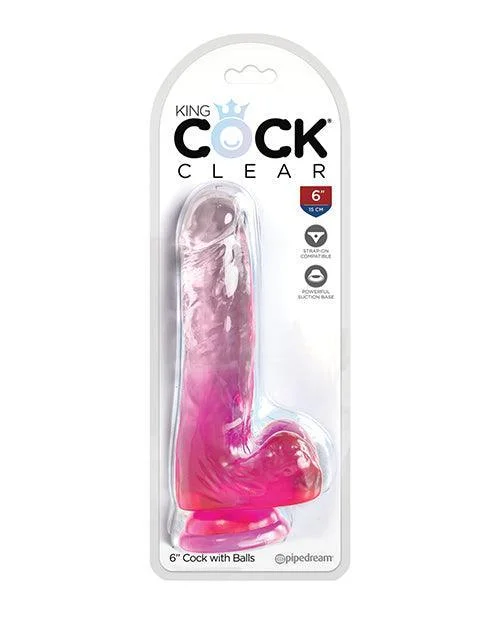 King Cock Clear Cock W/balls