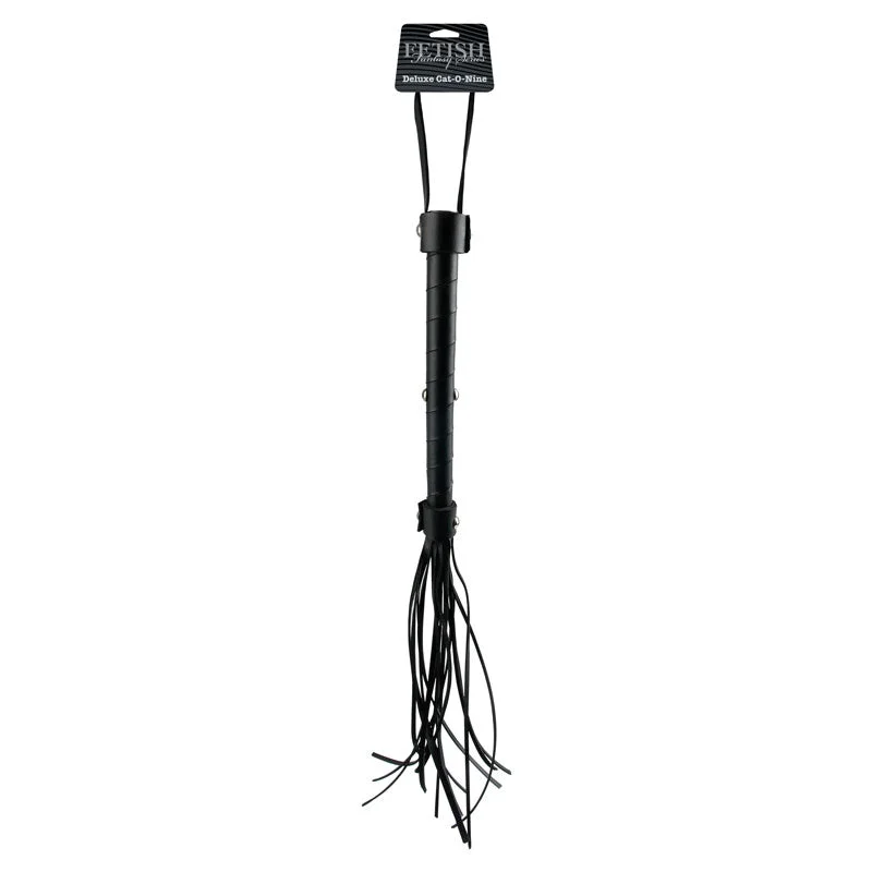 Pipedream Fetish Fantasy Series Limited Edition Deluxe Cat-O-Nine Flogger Black