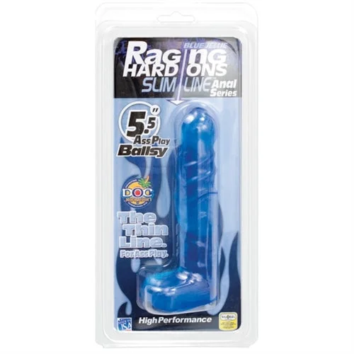 5.5 Inch Blue Jelly Anal Toy with Soft Control Balls