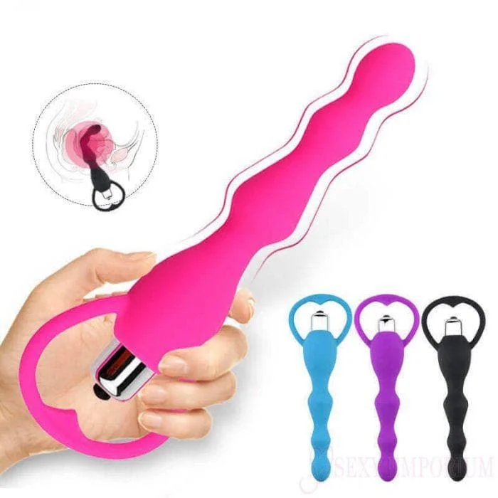 Vibrating Prostate Massager Anal Beads Pink