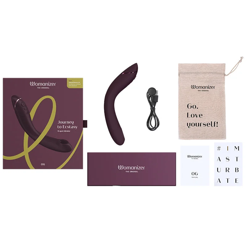 Womanizer OG Rechargeable G-Spot Pleasure Air Stimulator Aubergine