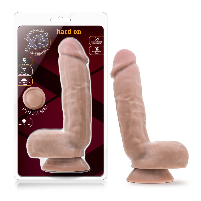 X5 Hard On: 8.5” Lifelike Dildo with Suction Cup for Ultimate Fun