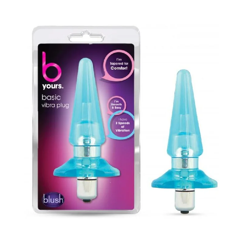 Blush B Yours Basic Vibra Plug - Blue