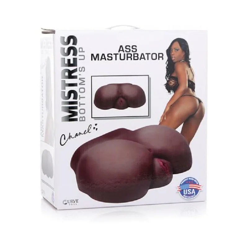 Curve Novelties Mistress Bottom's Up Chanel Ass Masturbator - Dark