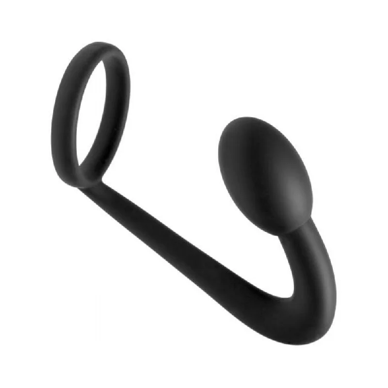 Prostatic Explorer Silicone Cock Ring And Prostate Plug