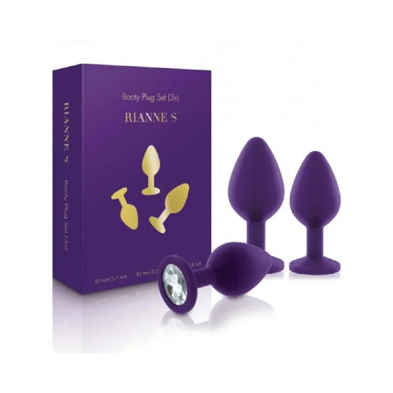 Rianne S Booty Plug Set 3X Purple