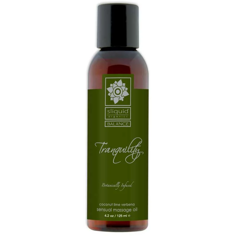 Sliquid Organics Balance Massage Oil Tranquility (Coconut Lime) 4.2oz