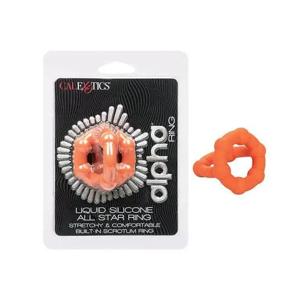 Alpha Liquid Silicone All Star Ring - Orange