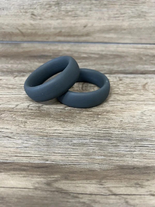 2" Donut Cockring in Silicone, Gray Color Only