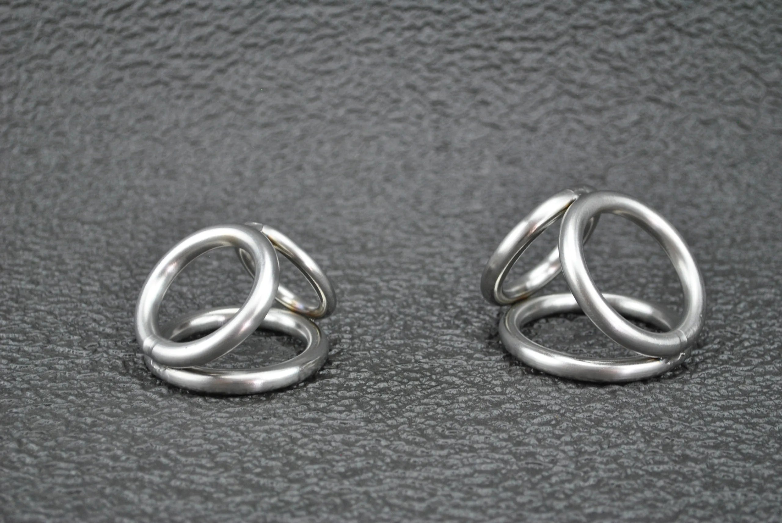 Heavy Duty Triple Rings Cock Cage in Stainless Steel