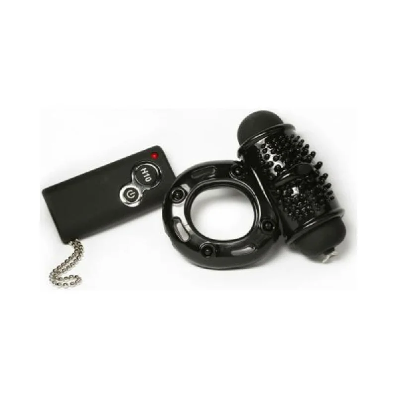 Hero Remote Control Wireless Cock Ring Black