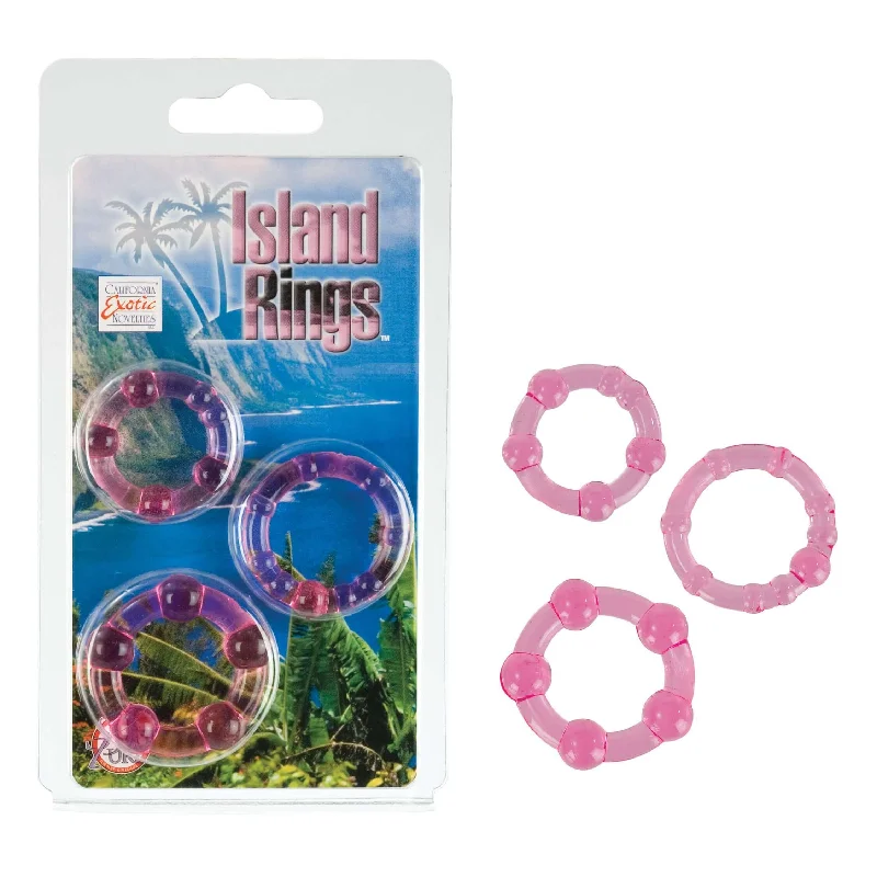 Island Rings Pink Set