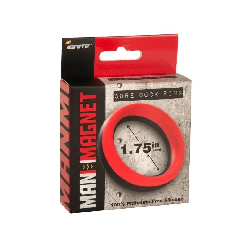 Enhance Your Experience with the Man Magnet 1.75-Inch Core Cock Ring in Red