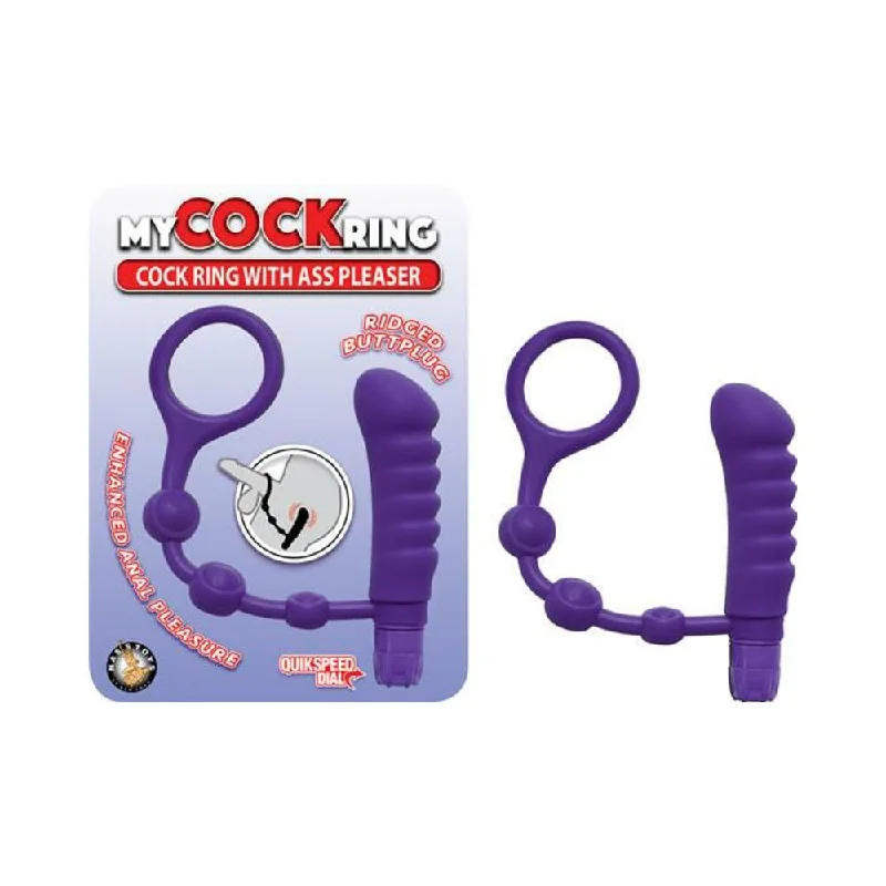 My Cockring With Ass Pleaser Purple