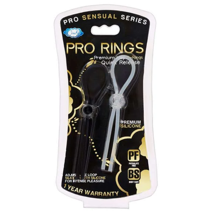 Cloud 9 Pro Sensual Quick Release Loop Cock Ring 2 Pack