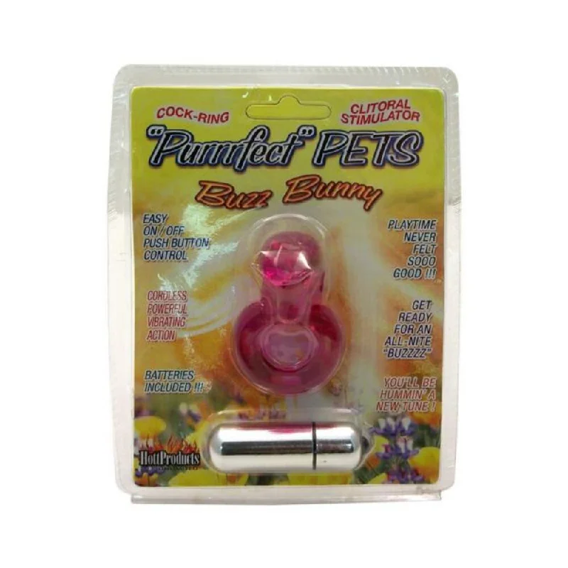 Purrrfect Pets Buzz Bunny Stimulator With Vibrating Bullet Purple