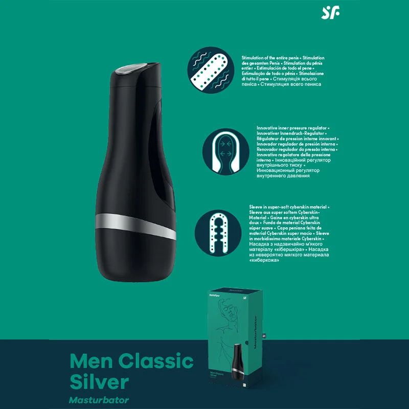 Satisfyer Men Classic Black Masturbator