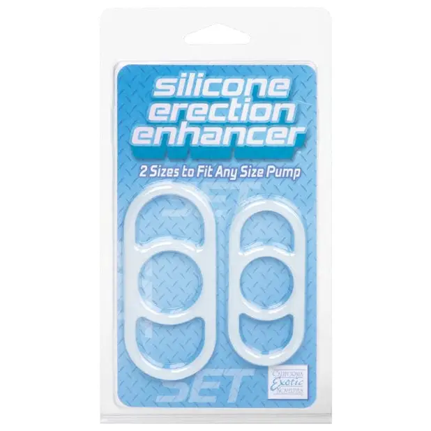 Silicone Erection Enhancers - Pack Of 2 White